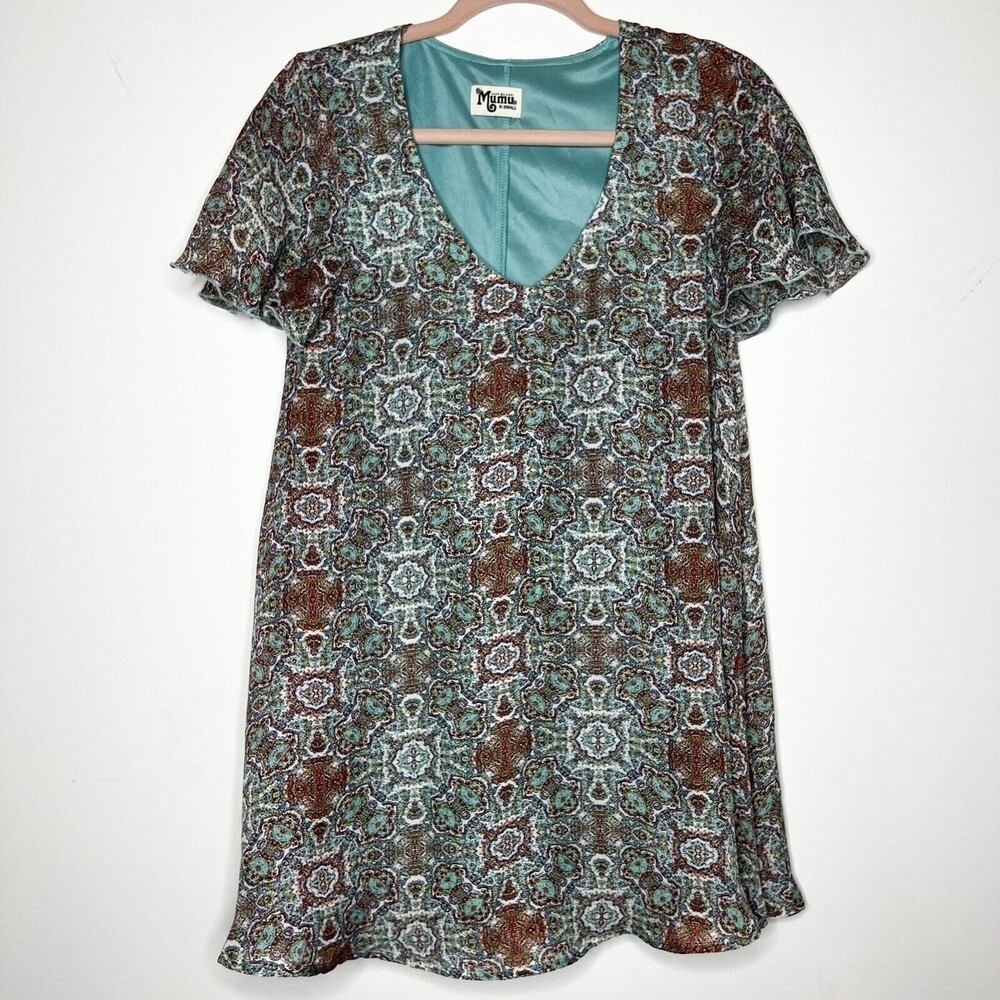 Show Me Your Mumu Kylie Mini Dress Small Kaleidoscope Print Women’s XS